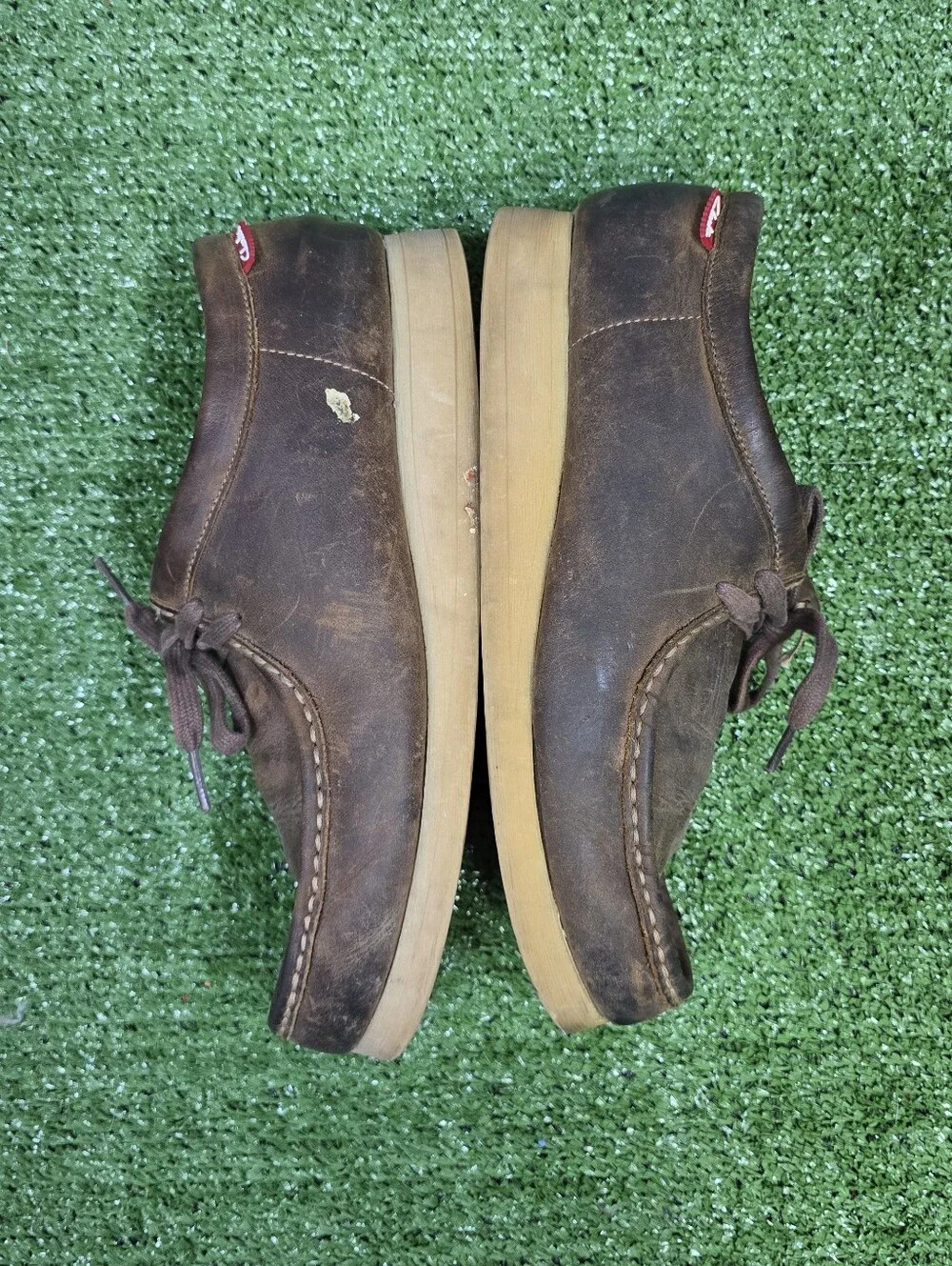 Clarks Classic Wallabee EVO Stinson Beeswax Leather Gum Sole Moc Toe Loafers Sz9